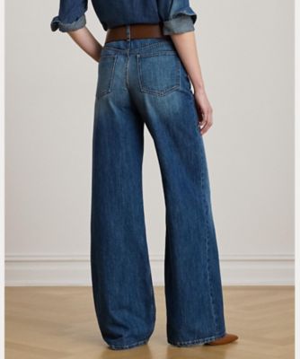 ハイライズ ワイドレッグ ジーンズ