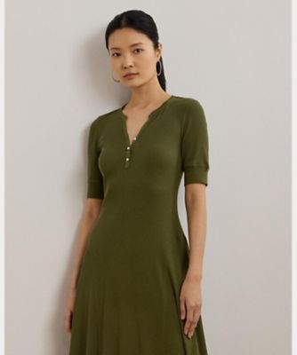 ローレン ラルフローレン RALPH LAUREN パームリーフ柄コットン