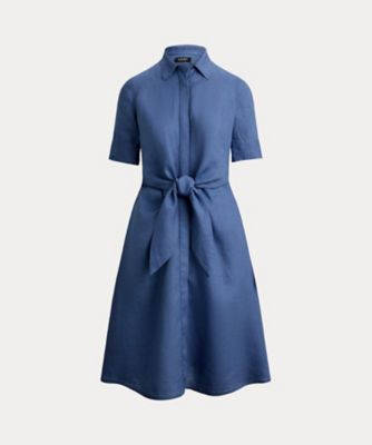 ＜LAUREN RALPH LAUREN (Women)＞リネン　シャツドレス　ＷＭＬＲＤＲＳＳ５０２００７０