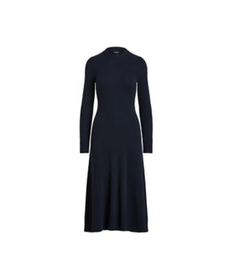 ウールブレンド ロングスリーブ セーター ドレス | ファッション・服 