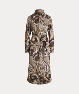 ＜LAUREN RALPH LAUREN (Women)＞ペイズリー　ツイル　シャツドレス　ＷＭＬＲＤＲＳＳ６８２０１７６