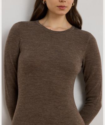 ウール クルーネック セーター ドレス WMLRDRSS6820178