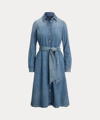 ＜LAUREN RALPH LAUREN (Women)＞ベルテッド　デニム　シャツドレス　ＷＭＬＲＤＲＳＳ６８２０２００