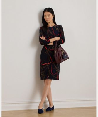 タグ付き　Lauren ロープ柄　ラップドレス　4 ワイドリブニットカラーポロドレス EF7284 - ラコステ（LACOSTE）公式