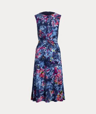 ＜LAUREN RALPH LAUREN (Women)＞プリント　ツイストフロント　ジャージー　ドレス　ＷＭＬＲＤＲＳＳＮ８２０１３９