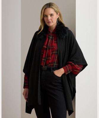 フェイクファートリム ニット Ruana