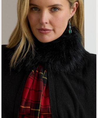 フェイクファートリム ニット Ruana