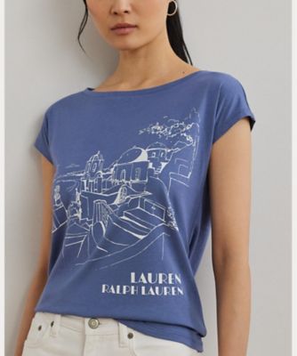 コットンブレンド　ジャージー　グラフィック　Ｔシャツ　ＷＭＬＲＫＮＩＳＮ８２０２９８