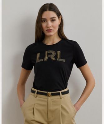 [サンローラン]ロゴラベル コットンジャージー 半袖Tシャツ SAINT LAURENT サンローラン 半袖 Tシャツ メンズ ネイビー