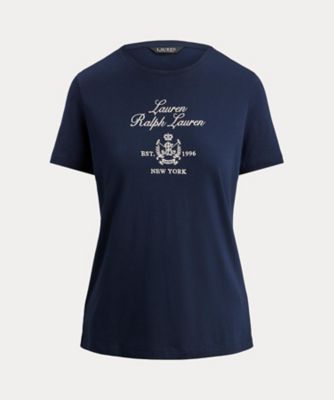 エンブロイダリークレスト ジャージー Tシャツ