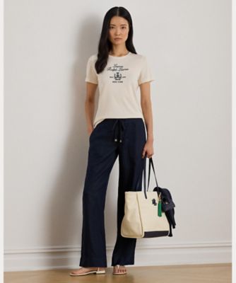 エンブロイダリークレスト ジャージー Tシャツ
