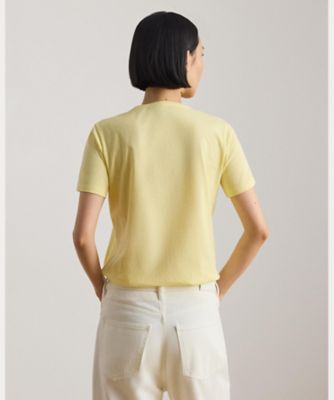 エンブロイダリークレスト コットン ジャージー Tシャツ