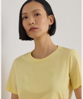 エンブロイダリークレスト コットン ジャージー Tシャツ