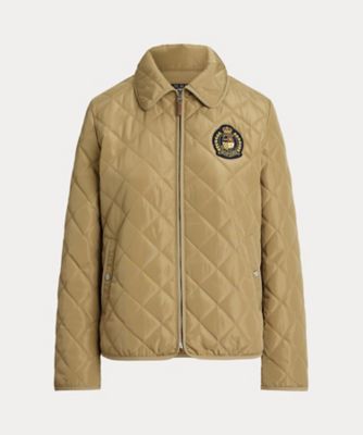 ＜LAUREN RALPH LAUREN (Women)＞【送料無料】クレストパッチ　ダイヤモンドキルテッド　ジャケット　ＷＭＬＲＯＴＷＳ２８２０６２７