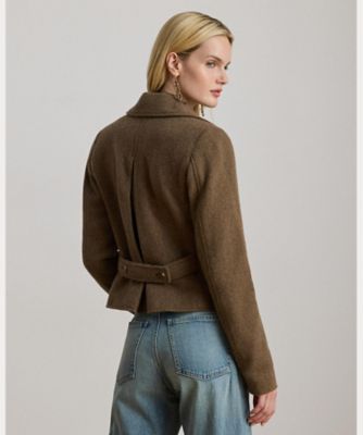 SNIDEL ダブルブレスト ヘリンボーンコート 送料無料】ダブルブレステッド ヘリンボーン コート