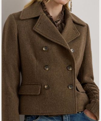 SNIDEL ダブルブレスト ヘリンボーンコート SNIDEL ダブルブレスト ヘリンボーンコート 【公式通販】