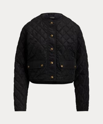 ＜LAUREN RALPH LAUREN (Women)＞【送料無料】ダイヤモンドキルテッド　クロップド　ジャケット　ＷＭＬＲＯＴＷＳ２８２０６３９