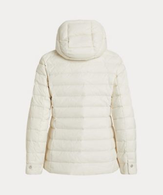 フーデッド チャンネルキルテッド ダウン コート