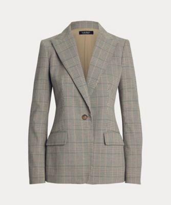 ＜LAUREN RALPH LAUREN (Women)＞グレン　チェック　コットンブレンド　ツイル　ブレザー　ＷＭＬＲＯＴＷＳ６０２０２３２