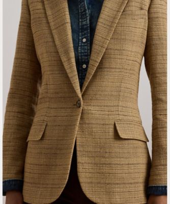 【Ralph Lauren Collection】リネンブレンドツイードジャケット リネンブレンド ツイル ブレザー
