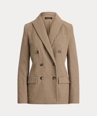 ＜LAUREN RALPH LAUREN (Women)＞ダブルブレステッド　ウールブレンド　ツイル　ブレザー　ＷＭＬＲＯＴＷＳ６０２０２５２