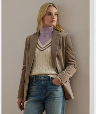 LAUREN RALPH LAUREN コーデュロイ　ブレザー　00サイズ ブリオン コーデュロイ ブレザー WMLROTWS6020257