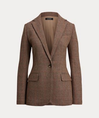 ＜LAUREN RALPH LAUREN (Women)＞グレン　チェック　コットンブレンド　ブレザー　ＷＭＬＲＯＴＷＳ６０２０２５８