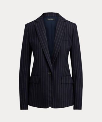 ＜LAUREN RALPH LAUREN (Women)＞ストライプド　ウールブレンド　ツイル　ブレザー　ＷＭＬＲＯＴＷＳ６０２０２６７