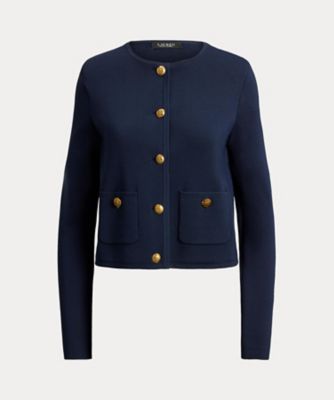 ＜LAUREN RALPH LAUREN (Women)＞クロップド　クルーネック　セーター　ジャケット　ＷＭＬＲＯＴＷＳ６０２０２６８