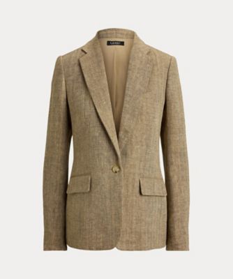 ＜LAUREN RALPH LAUREN (Women)＞リネン　へリンボーン　ブレザー　ＷＭＬＲＯＴＷＳ６０２０２７９