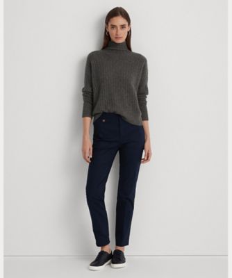 【美品】RALUH LAUREN  コットンパンツ　160㎝　150㎝　⑱ ダブルフェイスド ストレッチ コットンパンツ | LAUREN RALPH