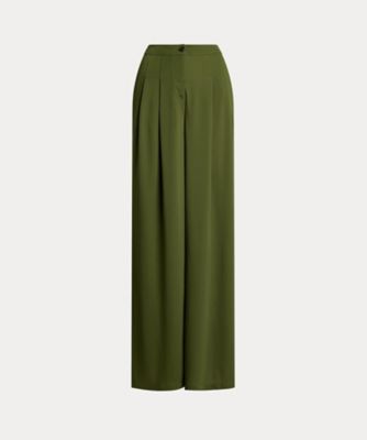 ＜LAUREN RALPH LAUREN (Women)＞プリーテッド　ストレッチ　ジャージー　ワイドレッグ　パンツ　ＷＭＬＲＰＮＴＳＢＶ２０２８２