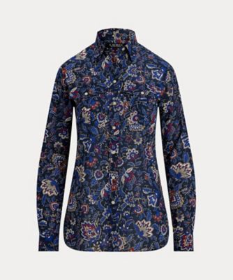 ポロラルフローレン インディゴ デニム シャツ ゆったり アウター Polo by Ralph Lauren ポロラルフローレン CROFTS デニムシャツ