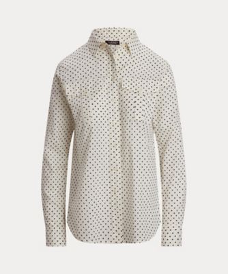 クラシック　フィット　ポルカドット　コットン　ボイル　シャツ　ＷＭＬＲＳＨＴＳ６８２０４６７