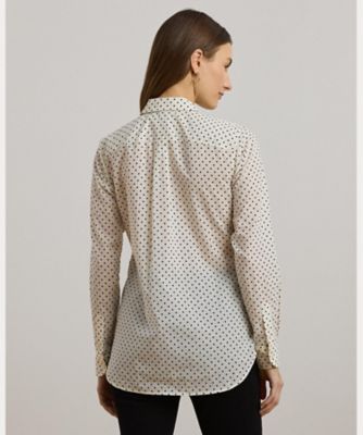 クラシック　フィット　ポルカドット　コットン　ボイル　シャツ　ＷＭＬＲＳＨＴＳ６８２０４６７