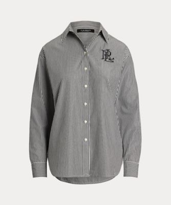 ＜LAUREN RALPH LAUREN (Women)＞リラックス　フィット　ストライプド　ブロードクロス　シャツ　ＷＭＬＲＳＨＴＳ６８２０４８６