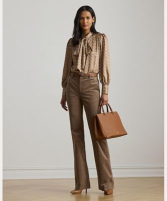 ラルフ ローレン　タイネック　ブラウス　シャツ　レディース　US4サイズ ラルフ ローレン タイネック ブラウス シャツ レディース US4