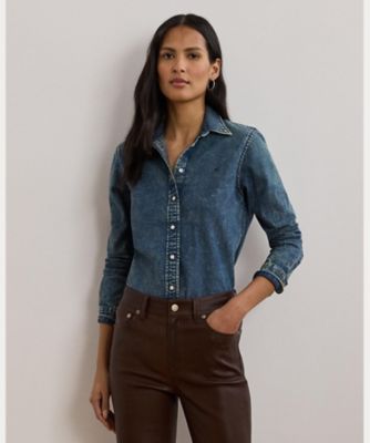 【現行】Ralph Lauren クラシックフィット デニムシャツ ボタンダウン POLO RALPH LAUREN（メンズ） クラシック フィット デニム