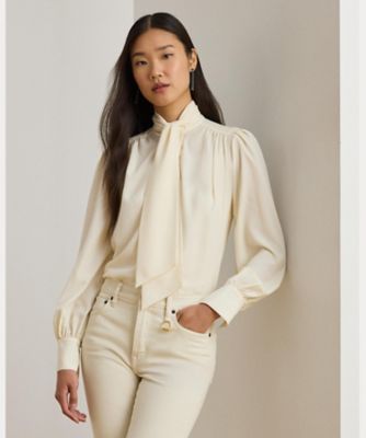 ジョーゼット タイネック ブラウス WMLRSHTS6820531