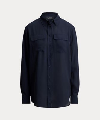 ＜LAUREN RALPH LAUREN (Women)＞リラックス　フィット　ジョーゼット　シャツ　ＷＭＬＲＳＨＴＳ６８２０５４４