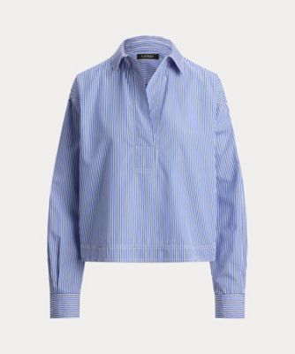 ＜LAUREN RALPH LAUREN (Women)＞ストライプド　クロップド　シャツ　ＷＭＬＲＳＨＴＳ６８２０５４８