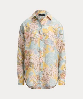 ＜LAUREN RALPH LAUREN (Women)＞リラックス　フィット　フローラル　リネン　シャツ　ＷＭＬＲＳＨＴＳ６８２０５５３