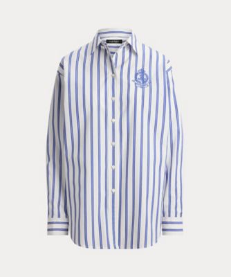 ＜LAUREN RALPH LAUREN (Women)＞リラックス　フィット　ストライプド　ブロードクロス　シャツ　ＷＭＬＲＳＨＴＳ６８２０５５４