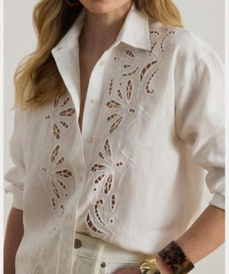 アイレット リネン シャツ WMLRSHTS6820555 | LAUREN