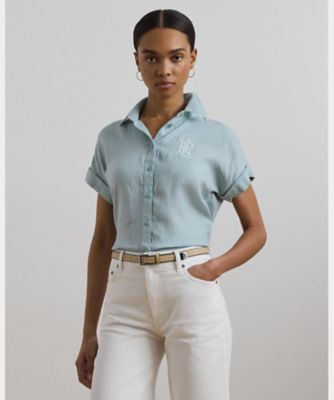 (取寄) ローレン ラルフローレン レディース プラス サイズ ショート スリーブ women LAUREN RALPH (取寄) ローレン ラルフローレン レディース
