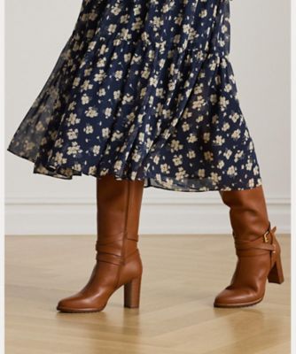 2024年モデル✨新品タグ付 LRLクリンクルジョーゼット ティアード スカート フローラル クリンクル ジョーゼット ティアード スカート