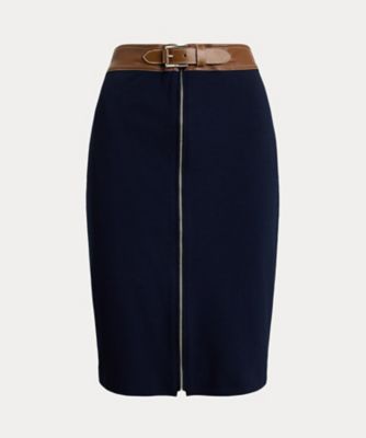 ＜LAUREN RALPH LAUREN (Women)＞フェイクレザートリム　ポンチ　ペンシル　スカート　ＷＭＬＲＳＫＴＳ６Ｈ２０２８８