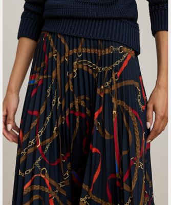 美品✨現行 ポロラルフローレン　プリーツ ジョーゼットスカート 6 プリーテッド ジョーゼット スカート（スカート）｜POLO RALPH LAUREN