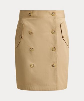 未開封品　Ralph Lauren ラルフローレン　ベッドスカートダブル ダブルブレステッド コットン ツイル ラップ スカート