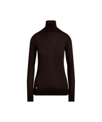 ＜LAUREN RALPH LAUREN (Women)＞リブド　シルクブレンド　タートルネック